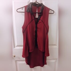 High/ Low Sleeveless Blouse Sz S/P